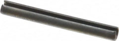 Value Collection - 3.5mm Diam x 30mm Long Slotted Spring Pin - Grade 1070-1080 Steel, Plain Finish - Caliber Tooling