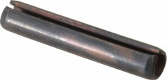 Value Collection - 4mm Diam x 22mm Long Slotted Spring Pin - Grade 1070-1080 Steel, Plain Finish - Caliber Tooling