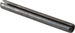 Value Collection - 4mm Diam x 35mm Long Slotted Spring Pin - Grade 1070-1080 Steel, Plain Finish - Caliber Tooling