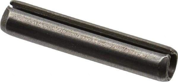 Value Collection - 5mm Diam x 26mm Long Slotted Spring Pin - Grade 1070-1080 Steel, Plain Finish - Caliber Tooling