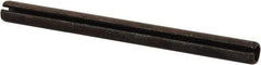 Value Collection - 6mm Diam x 75mm Long Slotted Spring Pin - Grade 1070-1080 Steel, Plain Finish - Caliber Tooling