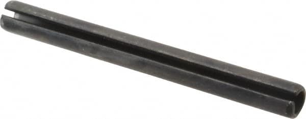 Value Collection - 8mm Diam x 80mm Long Slotted Spring Pin - Grade 1070-1080 Steel, Plain Finish - Caliber Tooling