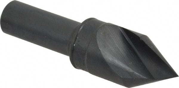 M.A. Ford - 3/4" Head Diam, 1/2" Shank Diam, 1 Flute 60° High Speed Steel Countersink - Caliber Tooling