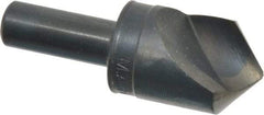 M.A. Ford - 1" Head Diam, 1/2" Shank Diam, 1 Flute 100° High Speed Steel Countersink - Bright Finish, 2-3/4" OAL, 0.12" Nose Diam, Single End, Straight Shank, Right Hand Cut - Caliber Tooling