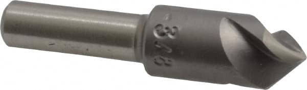 M.A. Ford - 3/8" Head Diam, 1/4" Shank Diam, 3 Flute 82° High Speed Steel Countersink - Caliber Tooling