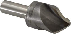 M.A. Ford - 1-1/4" Head Diam, 5/8" Shank Diam, 3 Flute 90° High Speed Steel Countersink - Bright Finish, 3-1/2" OAL, 0.38" Nose Diam, Single End, Straight Shank, Right Hand Cut - Caliber Tooling