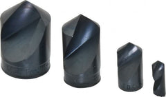 M.A. Ford - 4 Piece, 1/4 to 1" Head Diam, 100° Included Angle, Single End Countersink Set - Caliber Tooling