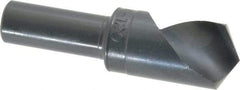 M.A. Ford - 3/4" Head Diam, 1/2" Shank Diam, 1 Flute 120° High Speed Steel Countersink - Bright Finish, 2-3/4" OAL, 0.12" Nose Diam, Single End, Straight Shank, Right Hand Cut - Caliber Tooling