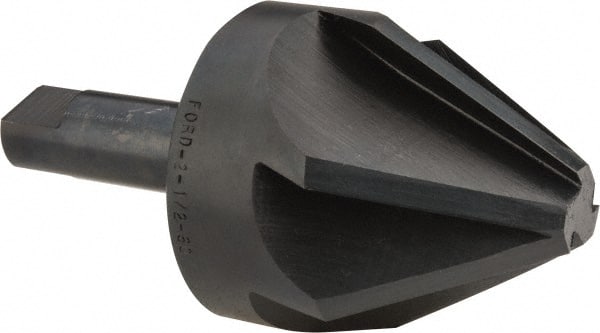 M.A. Ford - 2-1/2" Head Diam, 3/4" Shank Diam, 6 Flute 60° High Speed Steel Countersink - Caliber Tooling