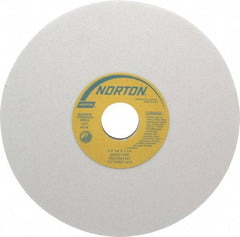 Norton - 8" Diam x 1-1/4" Hole x 1/4" Thick, I Hardness, 80 Grit Surface Grinding Wheel - Aluminum Oxide, Type 1, Medium Grade, 3,600 Max RPM, Vitrified Bond, No Recess - Caliber Tooling