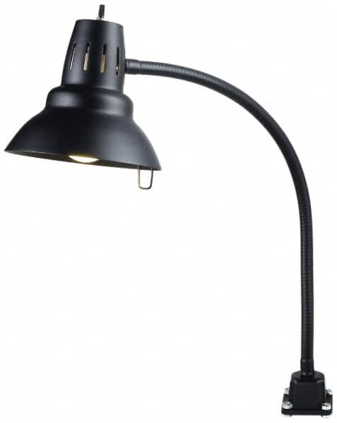 Electrix - 22 Inch, Gooseneck, Direct Mounted, Incandescent, Black, General Purpose Task Light - 100 Watt, 12 Volt, Nonmagnifying - Caliber Tooling