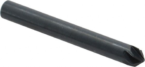 M.A. Ford - 1/4" Head Diam, 1/4" Shank Diam, 6 Flute 90° High Speed Steel Countersink - Caliber Tooling