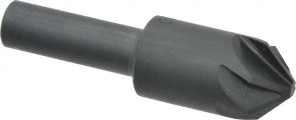 M.A. Ford - 5/8" Head Diam, 3/8" Shank Diam, 6 Flute 90° High Speed Steel Countersink - Caliber Tooling