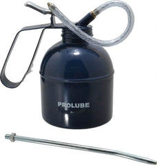 PRO-LUBE - 1,000 mL Capcity, 8" Long Flexible Spout, Lever-Type Oiler - Brass Pump, Steel Body, Powder Coated - Caliber Tooling