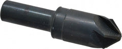 M.A. Ford - 3/4" Head Diam, 1/2" Shank Diam, 6 Flute 90° High Speed Steel Countersink - Caliber Tooling