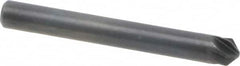 M.A. Ford - 3/16" Head Diam, 3/16" Shank Diam, 6 Flute 100° High Speed Steel Countersink - Bright Finish, 1-1/2" OAL, 0.04" Nose Diam, Single End, Straight Shank, Right Hand Cut - Caliber Tooling