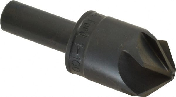 M.A. Ford - 1" Head Diam, 1/2" Shank Diam, 6 Flute 100° High Speed Steel Countersink - Caliber Tooling