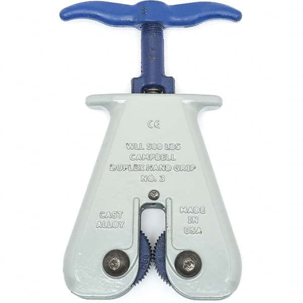 Campbell - Lifting Clamps Type: Hand Grip Clamp Minimum Grip (Inch): 0 - Caliber Tooling