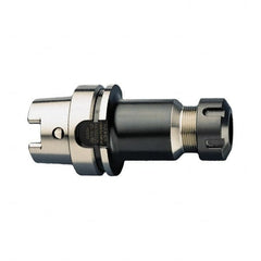 HAIMER - 2.5mm to 26mm Capacity, 3.35" Projection, HSK63A Hollow Taper, ER40 Collet Chuck - 0.0001" TIR - Exact Industrial Supply