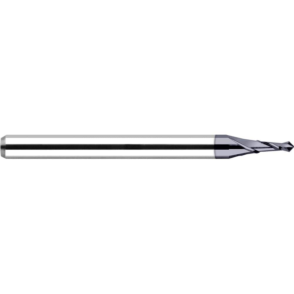 Harvey Tool - 1/8" Body Diam, 170°, 1-1/2" OAL, 2-Flute Solid Carbide Spotting Drill - Exact Industrial Supply