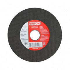 Made in USA - 6" 46 Grit Aluminum Oxide Cutoff Wheel - 1/16" Thick, 5/8" Arbor, 10,186 Max RPM, Use with Circular Saws - Caliber Tooling