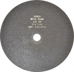 Made in USA - 12" 36 Grit Aluminum Oxide Cutoff Wheel - 3/32" Thick, 1-1/4" Arbor, 5,095 Max RPM, Use with Chop Saws - Caliber Tooling