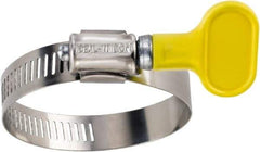 IDEAL TRIDON - SAE Size 4, 5/16 to 5/8" Diam, Stainless Steel Turn-Key Worm Drive Clamp - 5/16" Wide, Material Grade 201, Series 5Y - Caliber Tooling