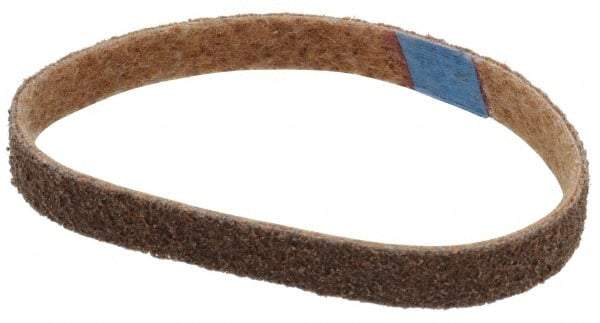 Brite Star - 3/4" Wide x 18" OAL, Aluminum Oxide Abrasive Belt - Aluminum Oxide, Coarse, Nonwoven, Series SC-BS - Caliber Tooling