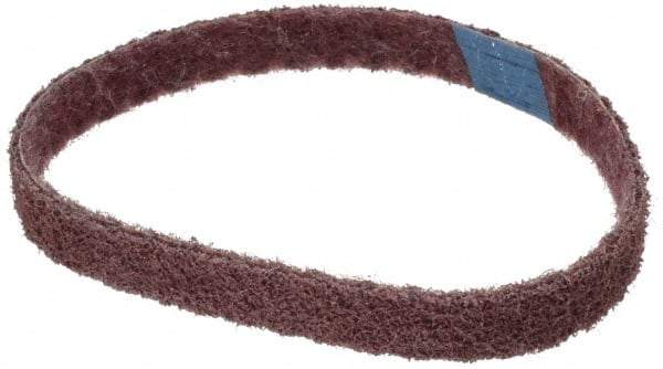 Brite Star - 3/4" Wide x 18" OAL, Aluminum Oxide Abrasive Belt - Aluminum Oxide, Medium, Nonwoven, Series SC-BS - Caliber Tooling