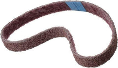 Brite Star - 3/4" Wide x 20-1/2" OAL, Aluminum Oxide Abrasive Belt - Aluminum Oxide, Medium, Nonwoven, Series SC-BS - Caliber Tooling