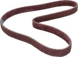 Brite Star - 1" Wide x 42" OAL, Aluminum Oxide Abrasive Belt - Aluminum Oxide, Medium, Nonwoven, Series SC-BS - Caliber Tooling