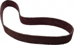 Brite Star - 2" Wide x 48" OAL, Aluminum Oxide Abrasive Belt - Aluminum Oxide, Medium, Nonwoven, Series SC-BS - Caliber Tooling