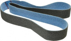 Brite Star - 2" Wide x 60" OAL, Aluminum Oxide Abrasive Belt - Aluminum Oxide, Very Fine, Nonwoven, Series SC-LS - Caliber Tooling