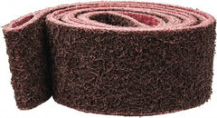 Brite Star - 2" Wide x 72" OAL, Aluminum Oxide Abrasive Belt - Aluminum Oxide, Medium, Nonwoven, Series SC-LS - Caliber Tooling