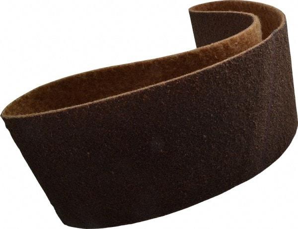 Brite Star - 6" Wide x 48" OAL, Aluminum Oxide Abrasive Belt - Aluminum Oxide, Coarse, Nonwoven, Series SC-BS - Caliber Tooling