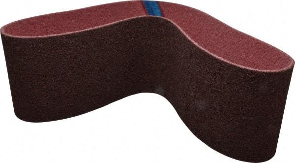 Brite Star - 6" Wide x 48" OAL, Aluminum Oxide Abrasive Belt - Aluminum Oxide, Medium, Nonwoven, Series SC-LS - Caliber Tooling