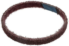 Brite Star - 1/2" Wide x 12" OAL, Aluminum Oxide Abrasive Belt - Aluminum Oxide, Medium, Nonwoven, Series SC-BS - Caliber Tooling