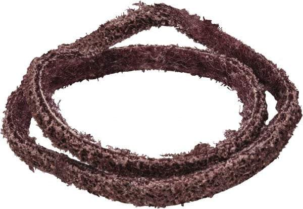 Brite Star - 1/4" Wide x 18" OAL, Aluminum Oxide Abrasive Belt - Aluminum Oxide, Medium, Nonwoven, Series SC-BS - Caliber Tooling