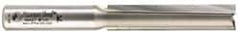 Amana Tool - 1/2" Diam, 1/2" Shank Diam, 2-1/2" Length of Cut, 2 Flute Straight Plunge Router Bit - 4-1/2" Overall Length, Carbide Tipped - Caliber Tooling