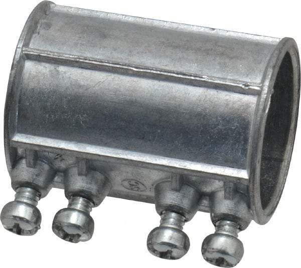 Thomas & Betts - 1-1/4" Trade, Die Cast Zinc Set Screw EMT Conduit Coupling - Noninsulated - Caliber Tooling