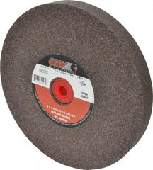 Camel Grinding Wheels - 36 Grit Aluminum Oxide Bench & Pedestal Grinding Wheel - 8" Diam x 1-1/4" Hole x 1" Thick, 3600 Max RPM, O Hardness, Very Coarse Grade , Vitrified Bond - Caliber Tooling