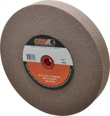 Camel Grinding Wheels - 60 Grit Aluminum Oxide Bench & Pedestal Grinding Wheel - 10" Diam x 1-1/4" Hole x 1-1/2" Thick, 2483 Max RPM, M Hardness, Medium Grade , Vitrified Bond - Caliber Tooling