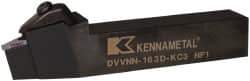 Kennametal - DVVN, Neutral Cut, 0° Lead Angle, 1" Shank Height x 1" Shank Width, Negative Rake Indexable Turning Toolholder - 6" OAL, VN..33. Insert Compatibility, Series Kenclamp - Caliber Tooling