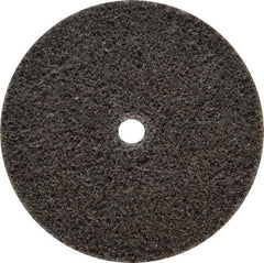 3M - 2" Diam, 1/8" Face Width, 3/16" Center Hole, Medium Grade, Aluminum Oxide Deburring Wheel - Unitized, Hard Density 6 Grade, 22,100 RPM - Caliber Tooling