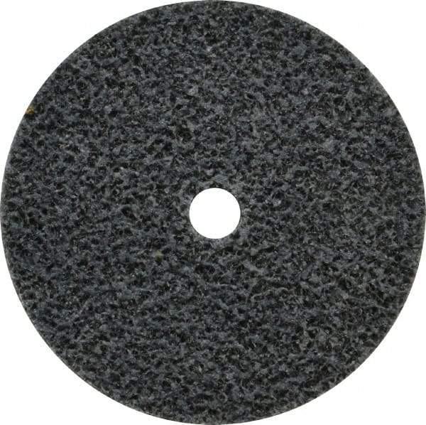 3M - 2" Diam, 1/4" Face Width, 1/4" Center Hole, Medium Grade, Aluminum Oxide Deburring Wheel - Unitized, Soft Density 2 Grade, 16,100 RPM - Caliber Tooling