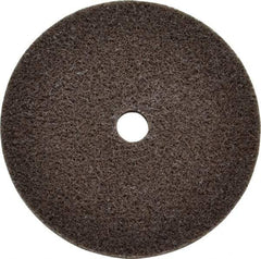 3M - 3" Diam, 1/4" Face Width, 3/8" Center Hole, Fine Grade, Aluminum Oxide Deburring Wheel - Unitized, Medium Density 4 Grade, 18,100 RPM - Caliber Tooling