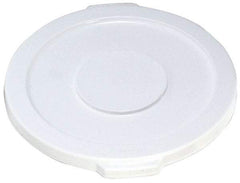 Rubbermaid - Round Lid for Use with 10 Gal Round Trash Cans - White, Polyethylene, For 2632 Brute Trash Cans - Caliber Tooling