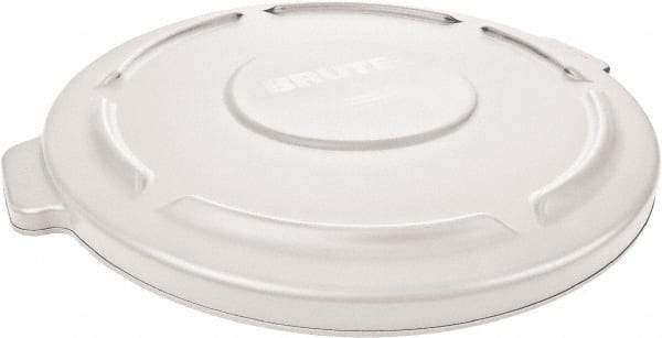 Rubbermaid - Round Lid for Use with 20 Gal Round Trash Cans - White, Polyethylene, For Brute Trash Cans - Caliber Tooling