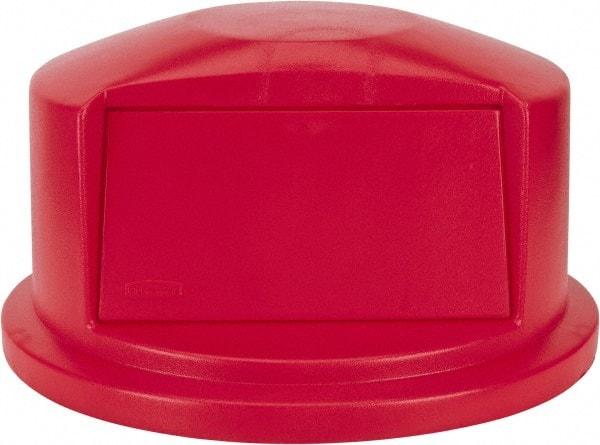 Rubbermaid - Round Lid for Use with 32 Gal Round Trash Cans - Red, Polyethylene, For 2632 Brute Trash Cans - Caliber Tooling