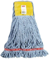 Rubbermaid - 5" Yellow Head Band, Small Blended Fiber Loop End Mop Head - 4 Ply, Use for General Purpose - Caliber Tooling